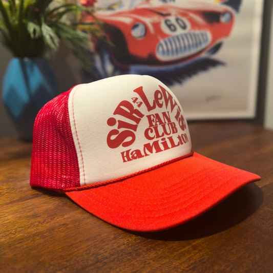 Sir Lewis Hamilton - Trucker Hat - Red / White